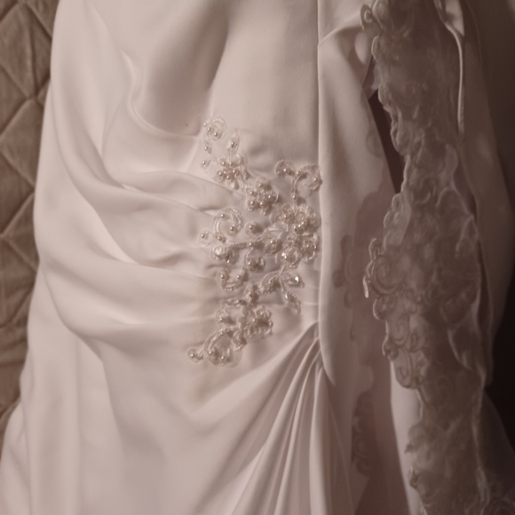 David's bridal strapless wedding dress - Picture 4 of 6